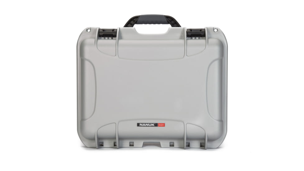 Nanuk 920 Water/Crush Proof Case w/Padded Divider - Silver, 920S-020SV-0A0