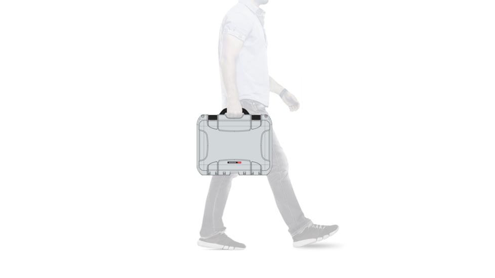 Nanuk 920 Water/Crush Proof Case w/Padded Divider - Silver, 920S-020SV-0A0