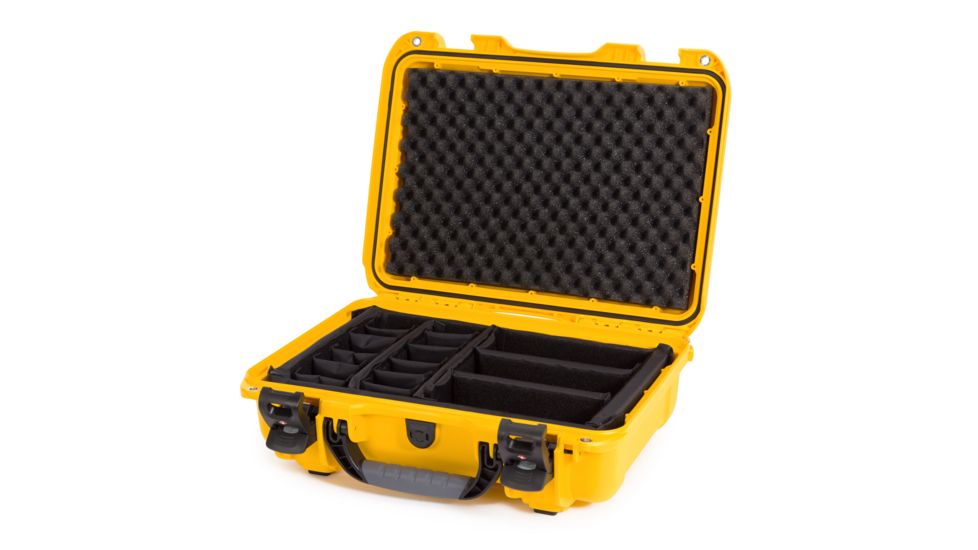 Nanuk 923 Hard Case w/ Padded Divider, Yellow, 923S-021YL-0A0