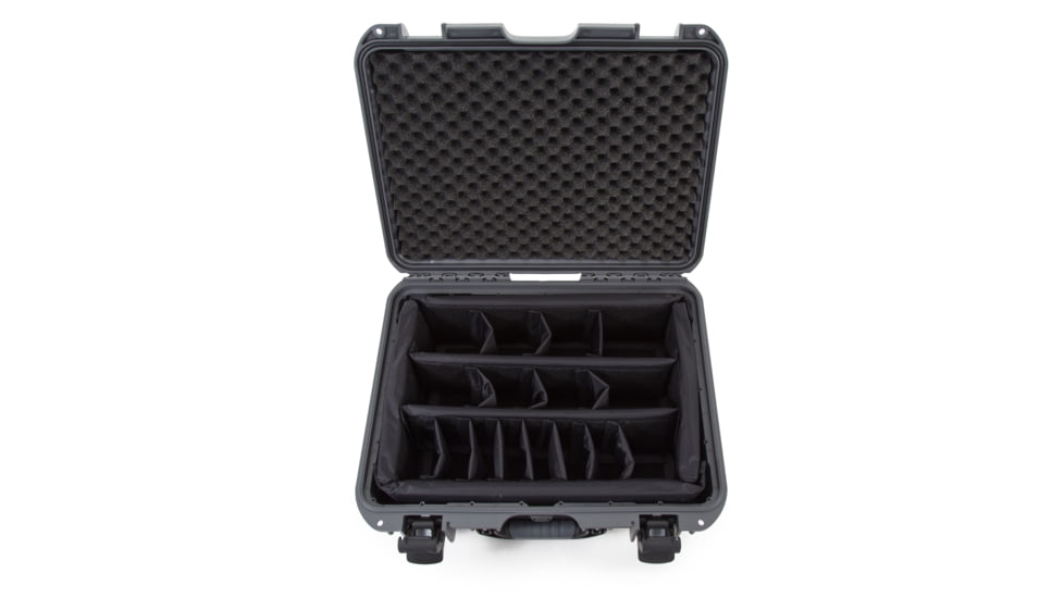 Nanuk 930 Protective Case w/Padded Divider, Graphite, Medium, 930S-020GP-0A0