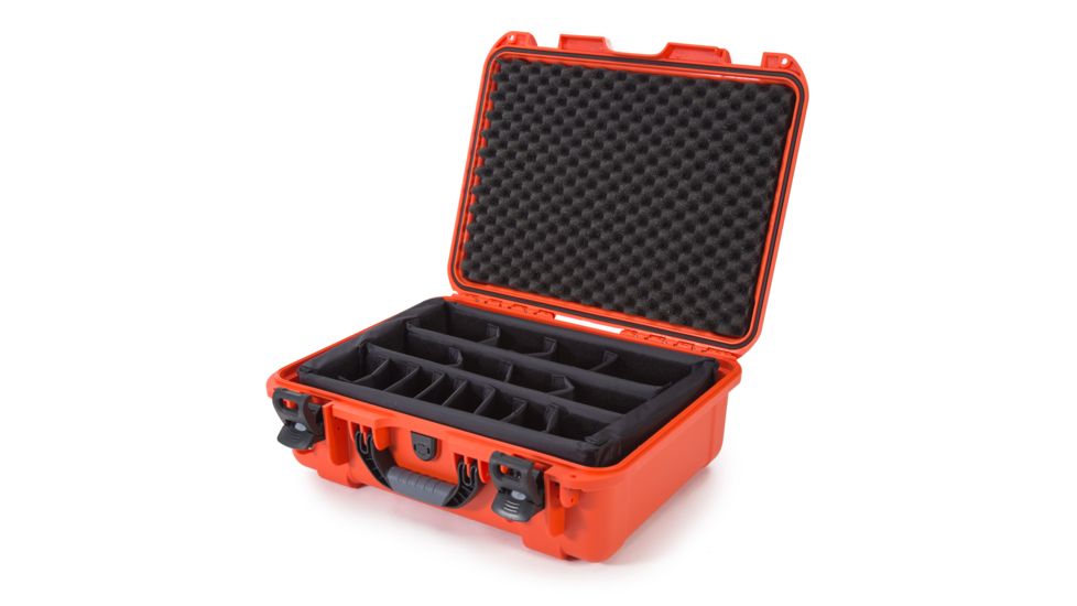 Nanuk 930 Water/Crush Proof Case w/Padded Divider - Orange, 930S-020OR-0A0