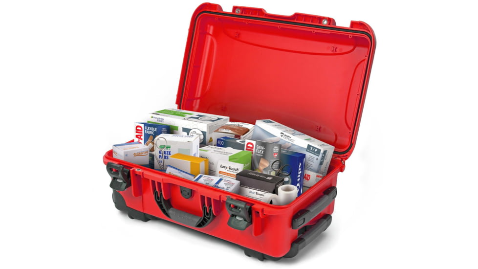 Nanuk 935 Case Empty with First Aid Logo, Red, 935S-000RD-PA0-FSA01