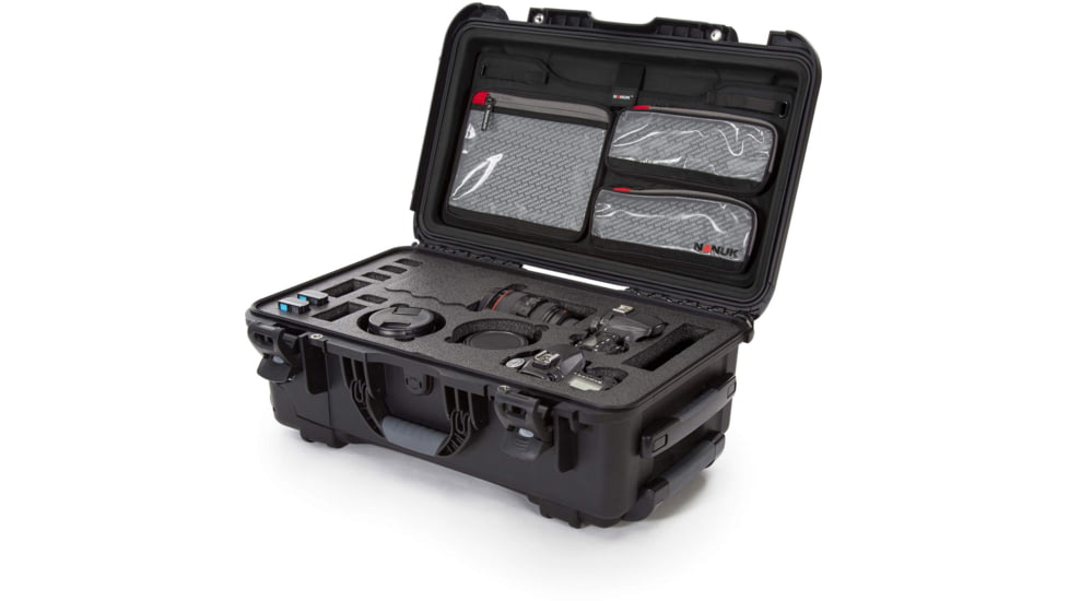 Nanuk 935 Case with Lid Organizer for 2 Bodies DSLR, Black, 935S-070BK-0A0-20060