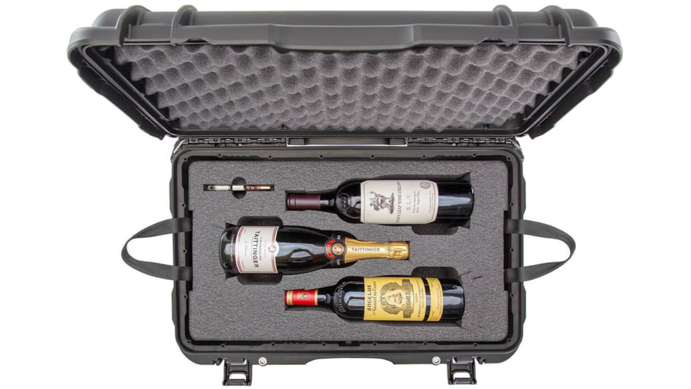 Nanuk 938 Case with Foam Insert for 6 Wine Bottles, Black, 938S-080BK-0A0-19365