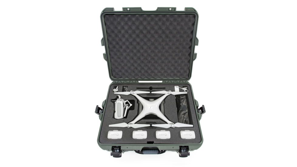 Nanuk 945 Nanuk Case w/foam insert for DJI Phantom 4, Olive, 945S-080OL-0A0-15630
