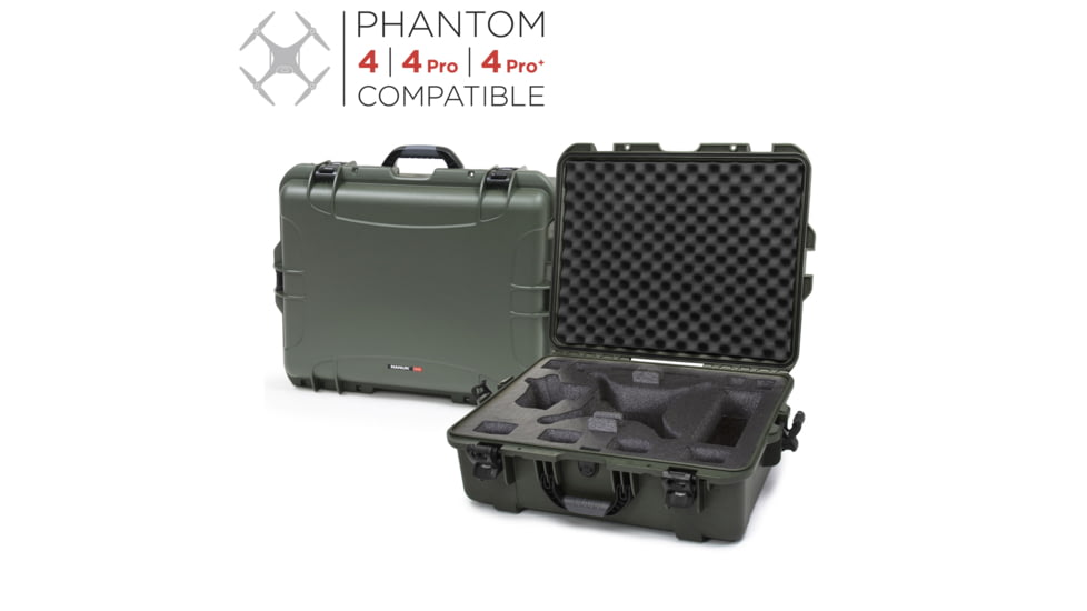 Nanuk 945 Nanuk Case w/foam insert for DJI Phantom 4, Olive, 945S-080OL-0A0-15630