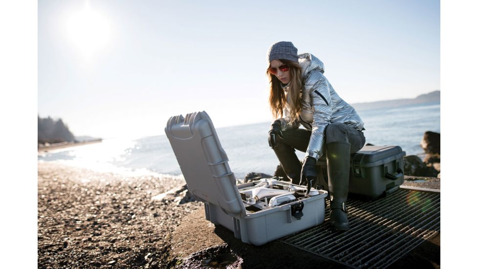 Nanuk 945 Nanuk Case w/foam insert for DJI Phantom 4, Silver, 945S-080SV-0A0-15630