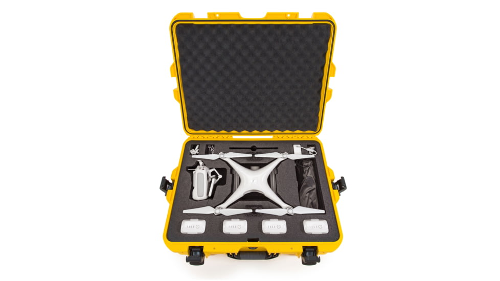 Nanuk 945 Nanuk Case w/foam insert for DJI Phantom 4, Yellow, 945S-080YL-0A0-15630