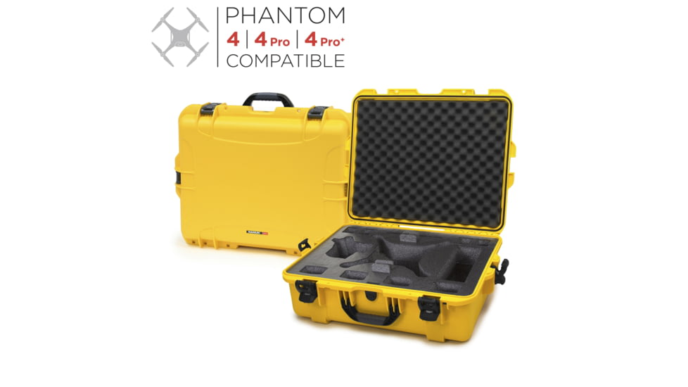 Nanuk 945 Nanuk Case w/foam insert for DJI Phantom 4, Yellow, 945S-080YL-0A0-15630