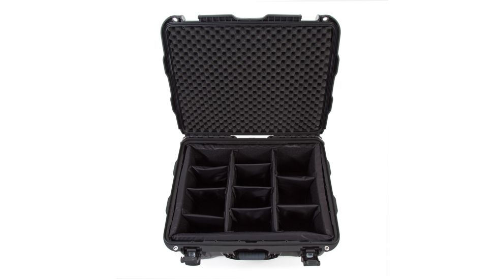 Nanuk 950 Protective Case w/Padded Divider, Black, Large, 950S-020BK-0A0