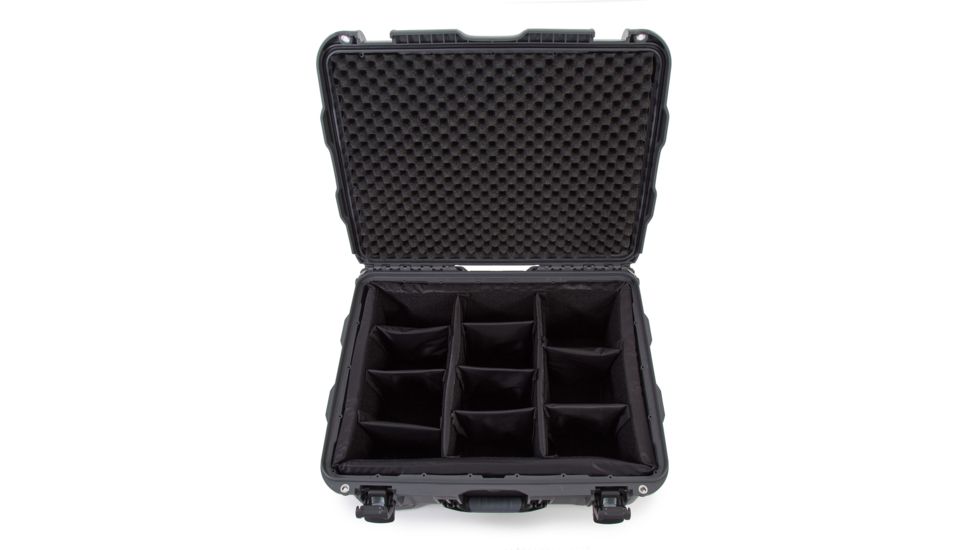 Nanuk 950 Protective Case w/Padded Divider, Graphite, Large, 950S-020GP-0A0