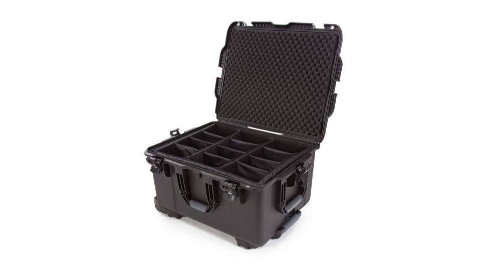 Nanuk 960 Protective Case w/Padded Divider, Black, Large, 960S-020BK-0A0