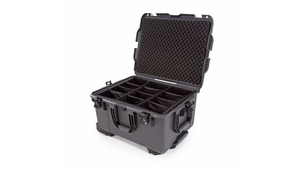 Nanuk 960 Protective Case w/Padded Divider, Graphite, Large, 960S-020GP-0A0