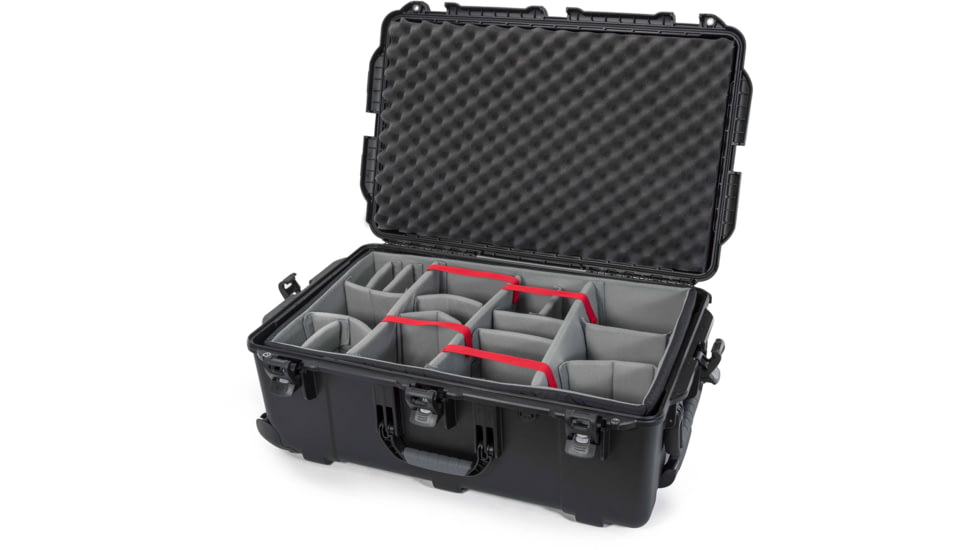 Nanuk 963 Protective Case w/Padded Divider, Black, Large, 963S-020BK-0A0