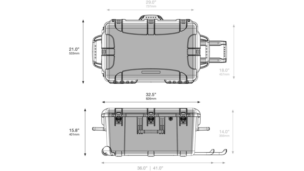 Nanuk 965 Case with Padded Divider, Black, 965S-020BK-0A0