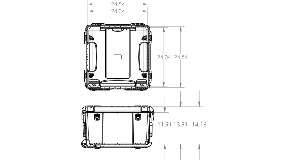 Nanuk 970 Case with Padded Divider, Black, 970S-020BK-0A0