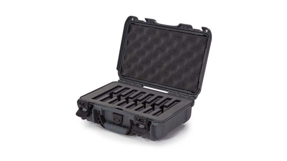 Nanuk Case 909 w/foam insert for 8 Knives, Graphite, Small, 909S-080GP-0A0-19327