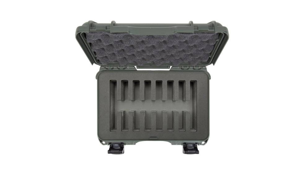 Nanuk Case 909 w/foam insert for 8 Knives, Olive, Small, 909S-080OL-0A0-19327
