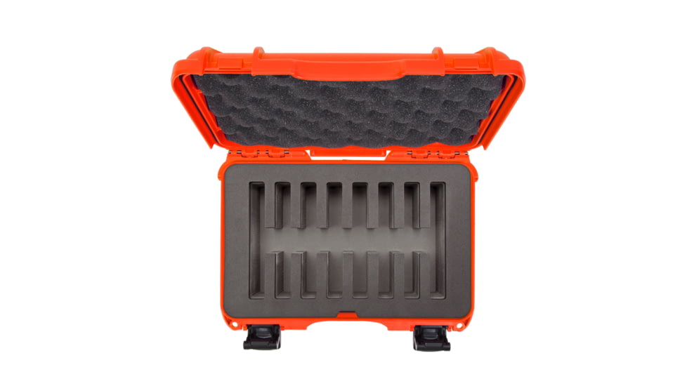 Nanuk Case 909 w/foam insert for 8 Knives, Orange, Small, 909S-080OR-0A0-19327