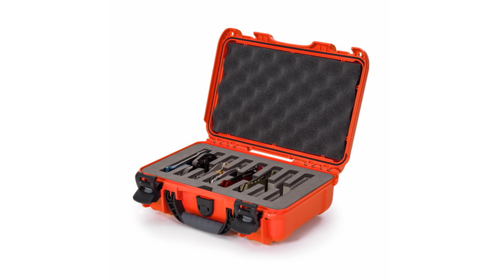 Nanuk Case 909 w/foam insert for 8 Knives, Orange, Small, 909S-080OR-0A0-19327