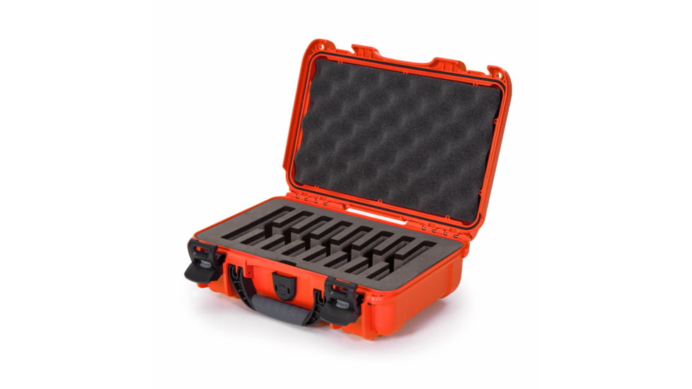 Nanuk Case 909 w/foam insert for 8 Knives, Orange, Small, 909S-080OR-0A0-19327