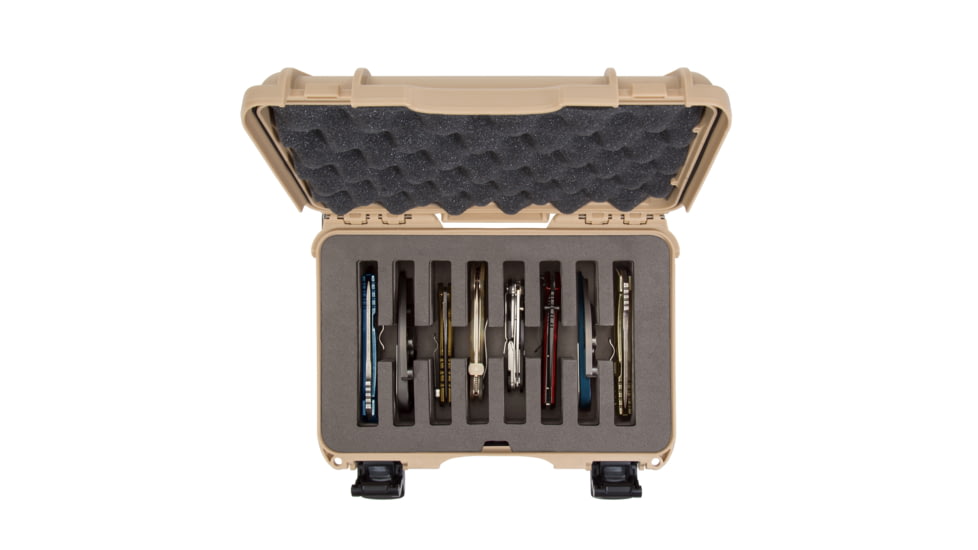 Nanuk Case 909 w/foam insert for 8 Knives, Tan, Small, 909S-080TN-0A0-19327
