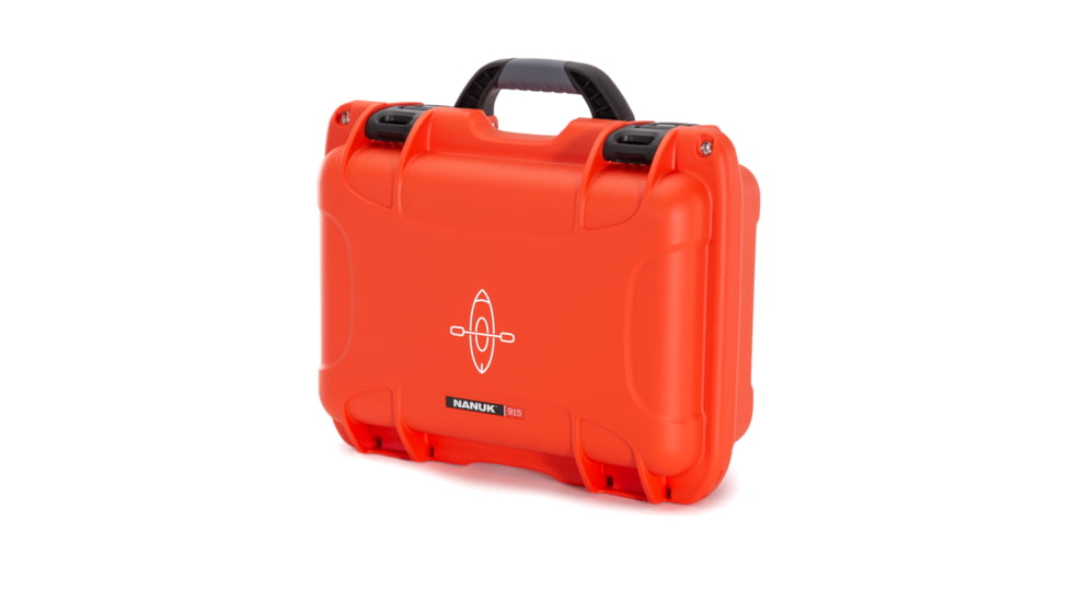 Nanuk Case 915 w/Kayak Logo, Orange, Medium, 915S-000OR-PA0-KAY01