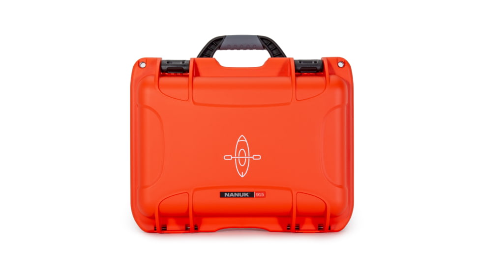 Nanuk Case 915 w/Kayak Logo, Orange, Medium, 915S-000OR-PA0-KAY01