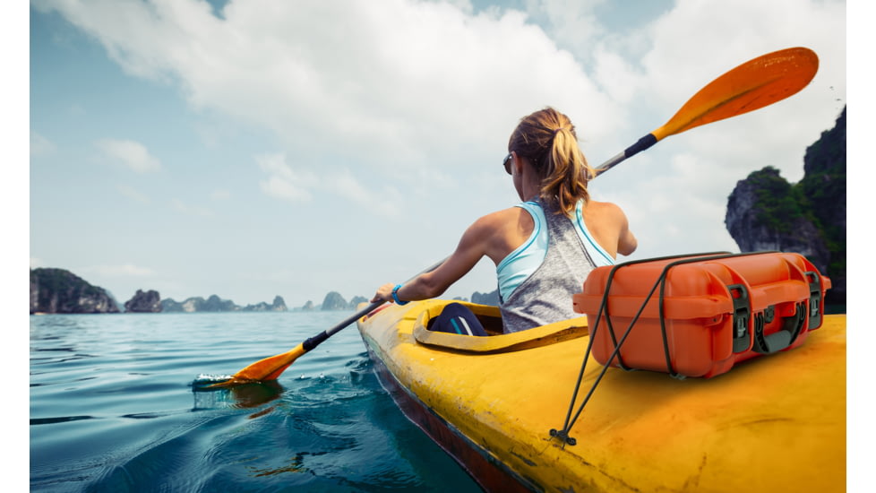 Nanuk Case 915 w/Kayak Logo, Orange, Medium, 915S-000OR-PA0-KAY01