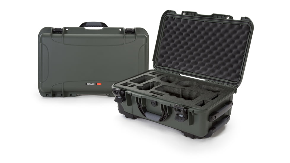 Nanuk Case 935 w/foam for Sony A7, Olive, Large, 935S-080OL-0A0-19017