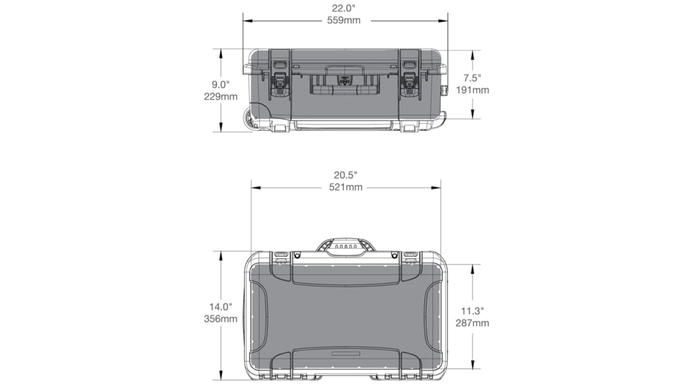 Nanuk Case 935 w/foam for Sony A7, Silver, Large, 935S-080SV-0A0-19017