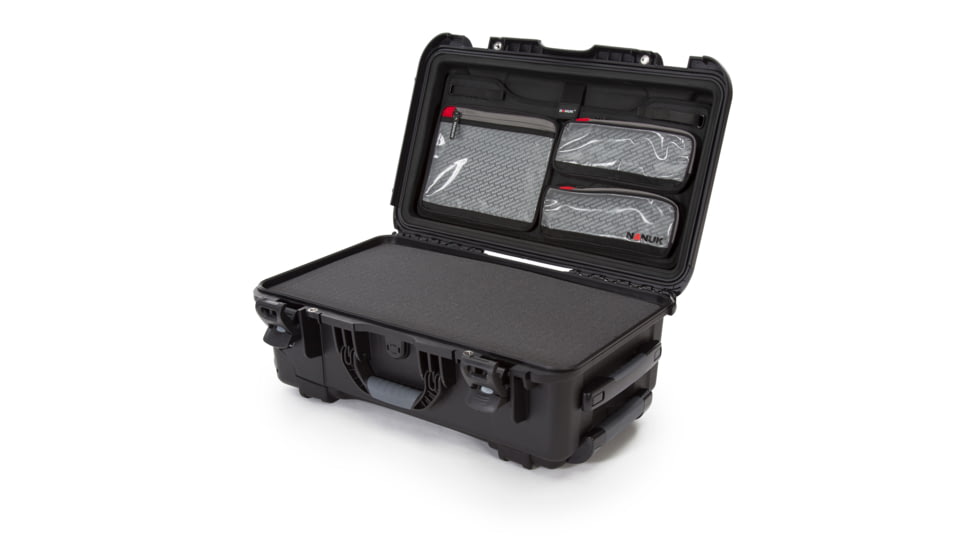 Nanuk Case 935 w/lid org./foam, Black, Large, 935S-050BK-0A0