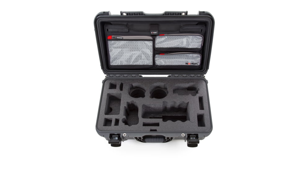 Nanuk Case 935 w/lid org. - w/f Sony A7, Graphite, Large, 935S-070GP-0A0-19017
