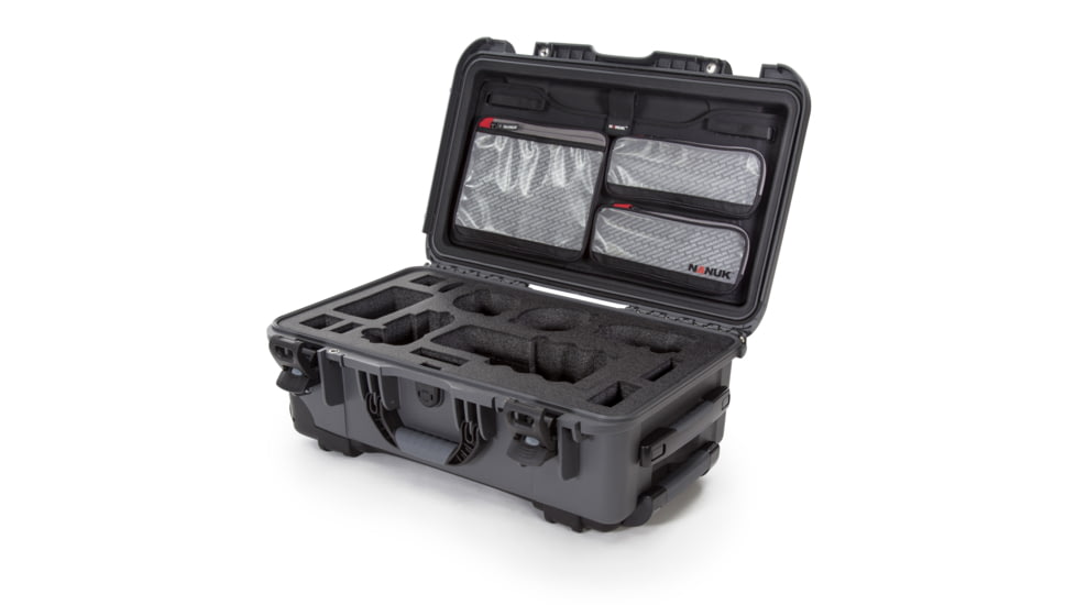 Nanuk Case 935 w/lid org. - w/f Sony A7, Graphite, Large, 935S-070GP-0A0-19017