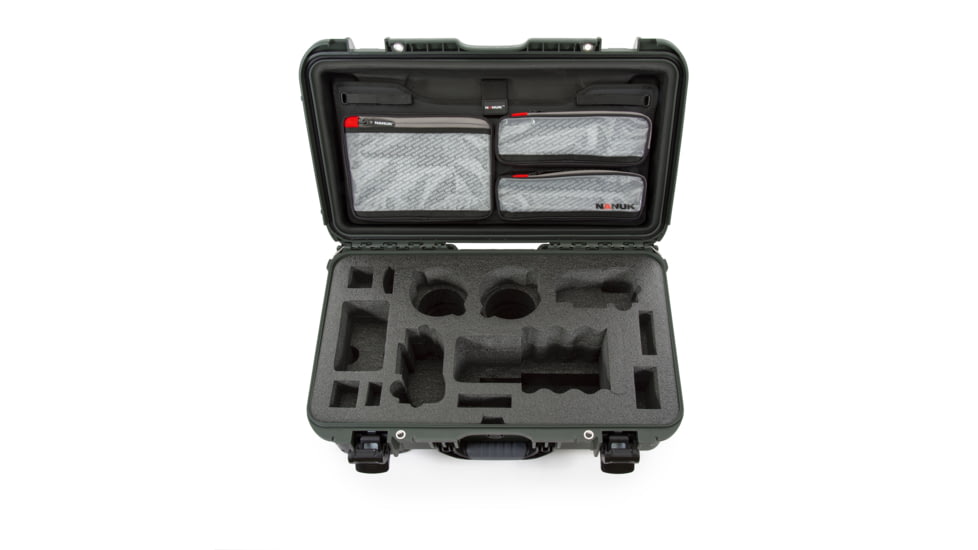 Nanuk Case 935 w/lid org. - w/f Sony A7, Olive, Large, 935S-070OL-0A0-19017