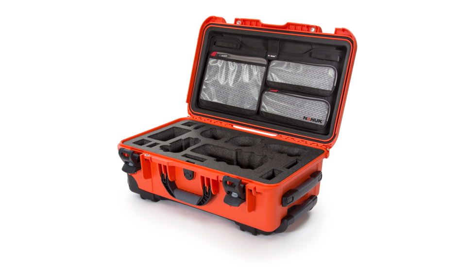 Nanuk Case 935 w/lid org. - w/f Sony A7, Orange, Large, 935S-070OR-0A0-19017