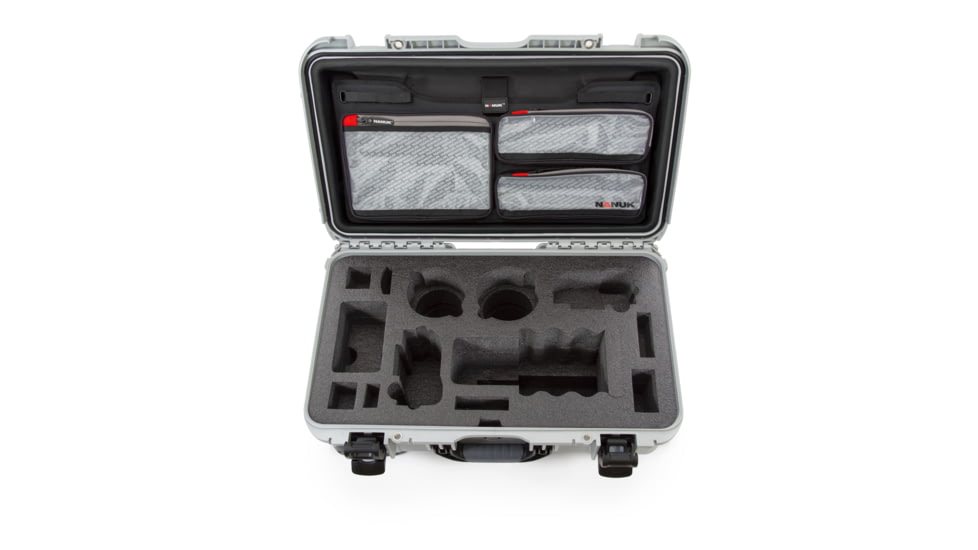 Nanuk Case 935 w/lid org. - w/f Sony A7, Silver, Large, 935S-070SV-0A0-19017
