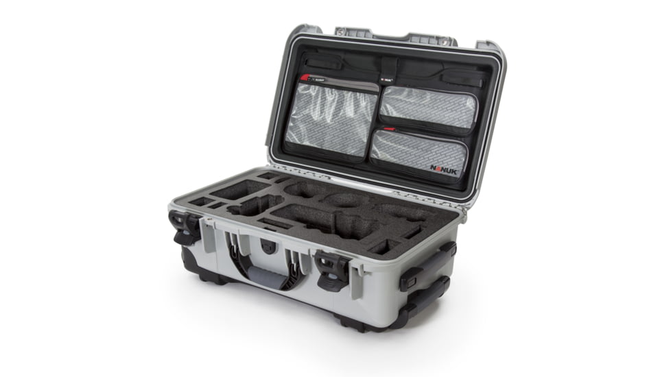 Nanuk Case 935 w/lid org. - w/f Sony A7, Silver, Large, 935S-070SV-0A0-19017