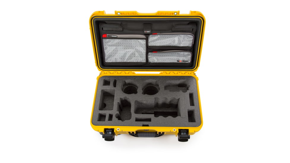 Nanuk Case 935 w/lid org. - w/f Sony A7, Yellow, Large, 935S-070YL-0A0-19017