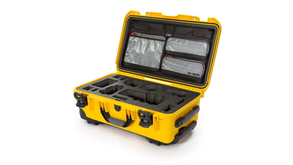 Nanuk Case 935 w/lid org. - w/f Sony A7, Yellow, Large, 935S-070YL-0A0-19017