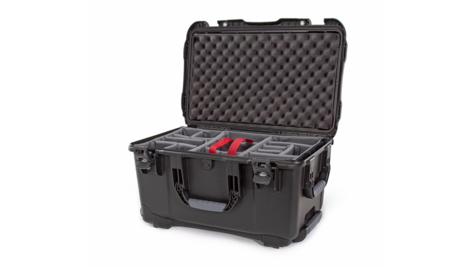 Nanuk Case 938 w/padded divider, Black, Large, 938S-020BK-0A0