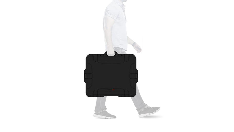 Nanuk Case 945 w/lid org./divider, Black, Large, 945S-060BK-0A0