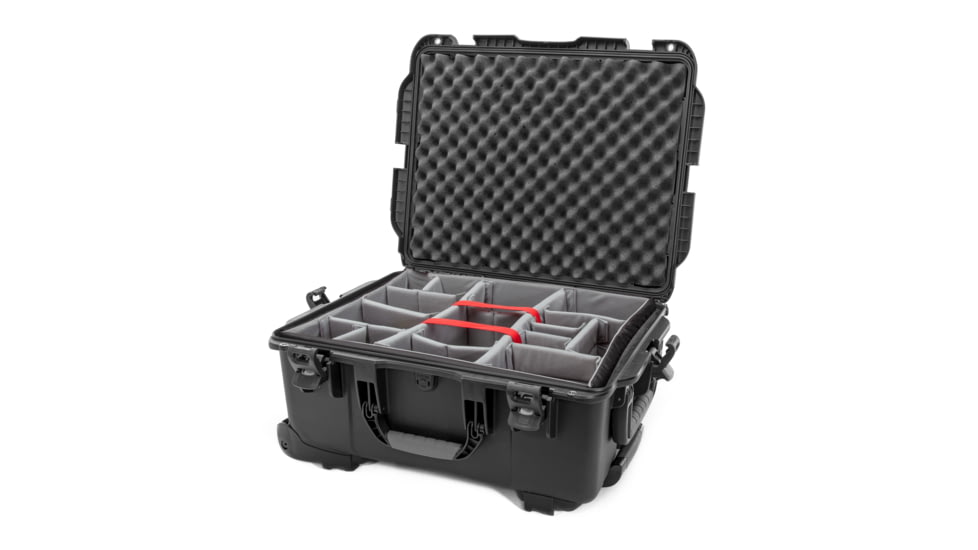 Nanuk Case 955 w/padded divider, Black, Large, 955S-020BK-0A0