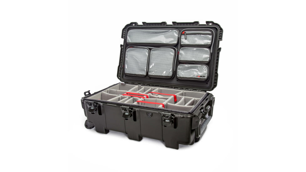 Nanuk Case 962 w/Lid Org, Black, Large, 962S-060BK-0A0