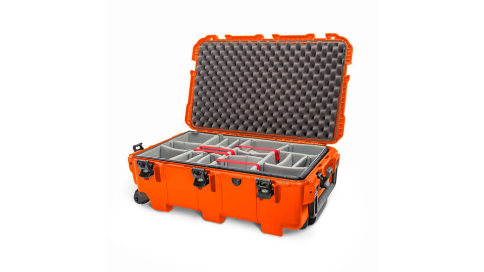 Nanuk Case 962 w/Padded Divider, Orange, Large, 962S-020OR-0A0