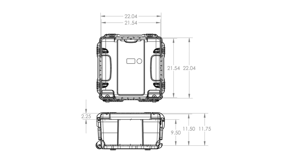 Nanuk Case 968 w/foam, Black, Large, 968S-010BK-0A0