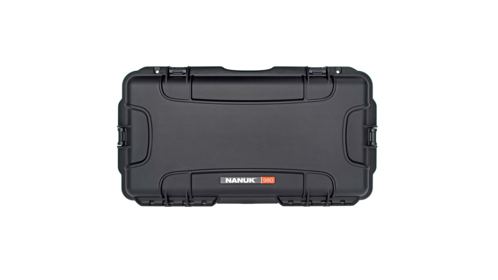Nanuk Case 980 w/Padded Divider, Black, Medium, 980S-020BK-0A0