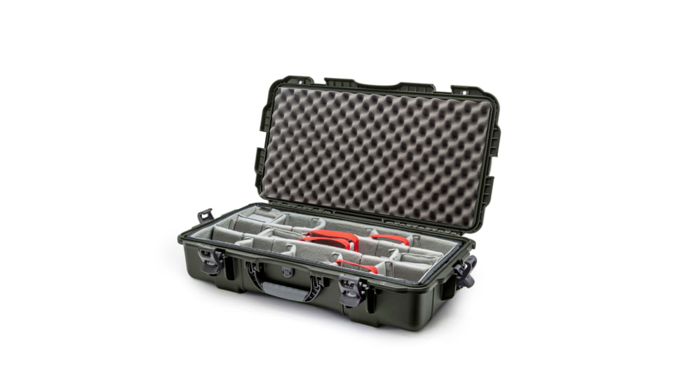 Nanuk Case 980 w/Padded Divider, Olive, Medium, 980S-020OL-0A0