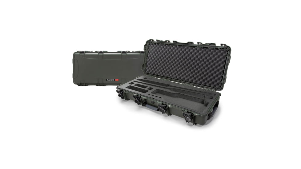 Nanuk Case 985 w/foam Take down, Olive, Long, 985S-081OL-0A0-18332