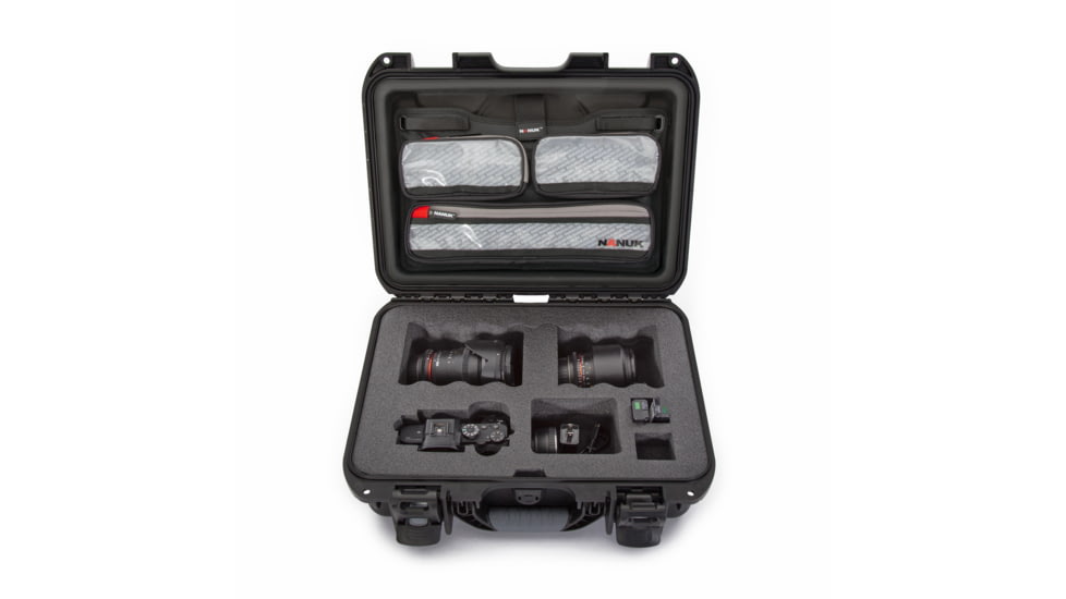 Nanuk Case w/lid org. w/foam insert for Sony A7, Black, Medium, 920S-070BK-0A0-19135